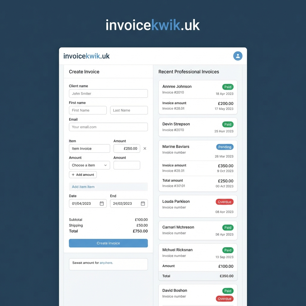 invoicekwik.uk Screenshot